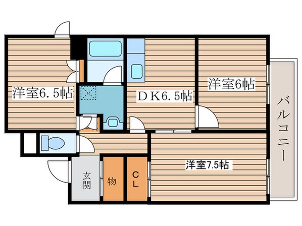 ロイヤル牛巻第一の物件間取画像